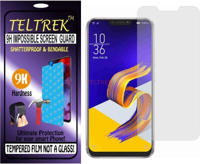 TELTREK Tempered Glass Guard for ASUS ZENFONE 5Z ZS621KL 2A002IN (Flexible Shatterproof)(Pack of 1)