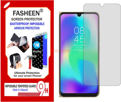 Fasheen Tempered Glass Guard for TECNO POUVOIR 3 PLUS (Flexible Shatterproof)(Pack of 1)
