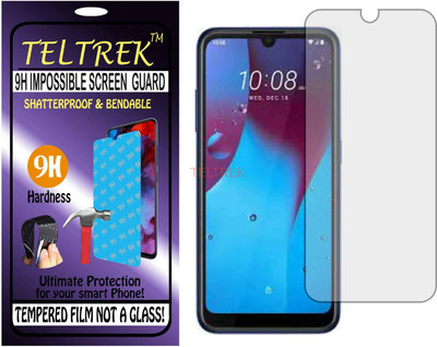 TELTREK Tempered Glass Guard for HTC WILDFIRE E1 PLUS (Flexible Shatterproof)(Pack of 1)
