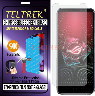 TELTREK Tempered Glass Guard for ASUS ROG PHONE 5 S (Flexible Shatterproof)(Pack of 1)
