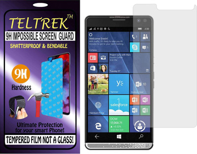 TELTREK Tempered Glass Guard for HP ELITE X3 (Flexible Shatterproof)(Pack of 1)