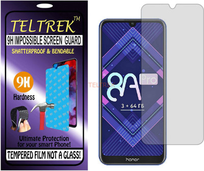 TELTREK Tempered Glass Guard for HUAWEI 8A PRO (Flexible Shatterproof)(Pack of 1)