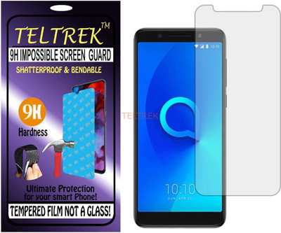 TELTREK Tempered Glass Guard for ALCATEL 3X (Flexible Shatterproof)(Pack of 1)