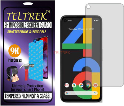 TELTREK Tempered Glass Guard for GOOGLE PIXEL 4A (Flexible Shatterproof)(Pack of 1)