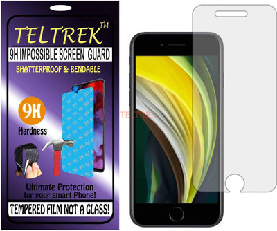 TELTREK Tempered Glass Guard for APPLE IPHONE SE 2 (Flexible Shatterproof)(Pack of 1)