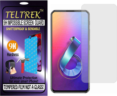 TELTREK Tempered Glass Guard for ASUS ZENFONE 6 2019 (Flexible Shatterproof)(Pack of 1)