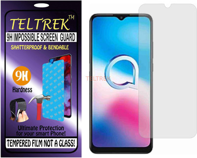 TELTREK Tempered Glass Guard for ALCATEL 3X 2020 (Flexible Shatterproof)(Pack of 1)