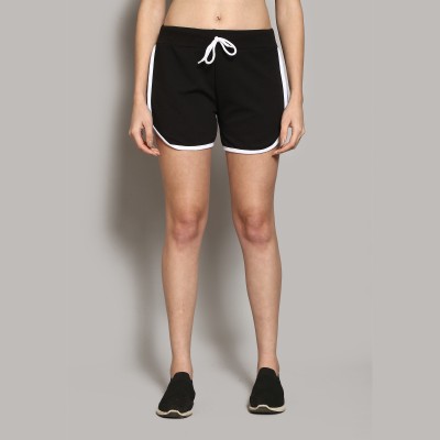 JR APPAREL Solid Women Black Dolphin Shorts