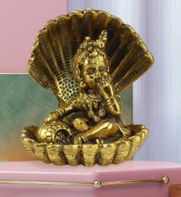 JankiRetails Decorative Showpiece  -  8 cm(Brass, Gold)