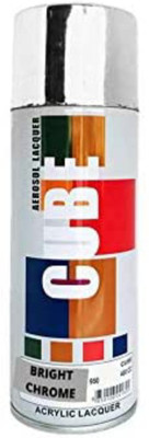 CUBE Golden Silver Silver Spray Paint 400 ml(Pack of 1)