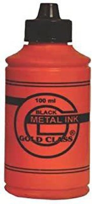 GoldClass 100ml Metal ink Black - 15 Bottle(Set Of 0, Red)