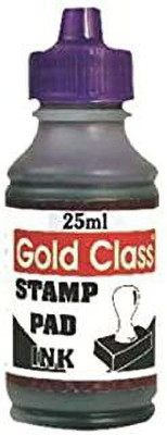 GoldClass 25ML STAMP PAD INK VIOLET-10 BOTTLES Stamp Pad Ink(25 ml)