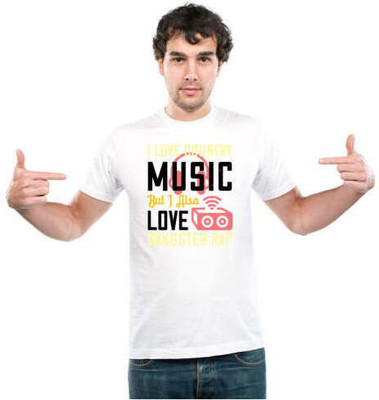 UDNAG Colorblock Men Round Neck Black T-Shirt