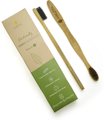 Sarveda Eco-Friendly Neem Wood Soft Toothbrush(Pack of 2)