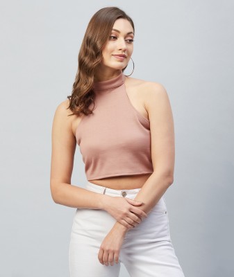 Chimpaaanzee Casual Solid Women Pink Top