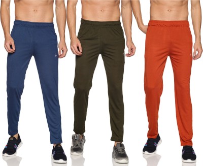 YHA Solid Men Multicolor Track Pants