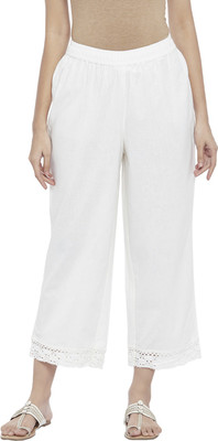 Rangmanch by Pantaloons Regular Fit Women White Trousers
