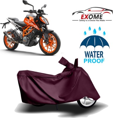 EXOME Two Wheeler Cover for KTM(390 Duke, Maroon)