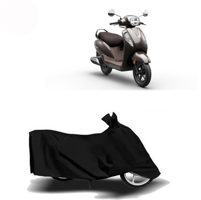 Exciting collections Two Wheeler Cover for Suzuki(New Access 125, Black)