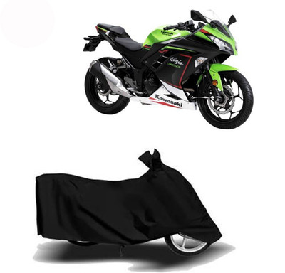 Exciting collections Two Wheeler Cover for Kawasaki(Ninja 300, Black)