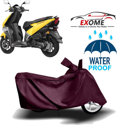 EXOME Two Wheeler Cover for TVS(NTORQ, Maroon)