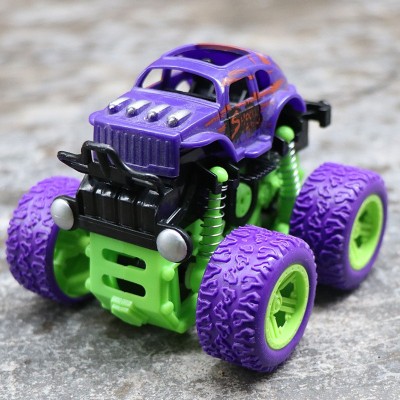 ARVANA HOT SELLING Mini Monster Racing Truck Toy Rubber Tires Toy New Collection Toy Car Truck for baby, kids action figure Mini Car Monster Truck Multi Color and Multi Print Indoor Games Mini Monster Friction Powered Truck Pull Back Cars Toys, Manual 360 Degree Stunt Car Friction Powered Cars Push 