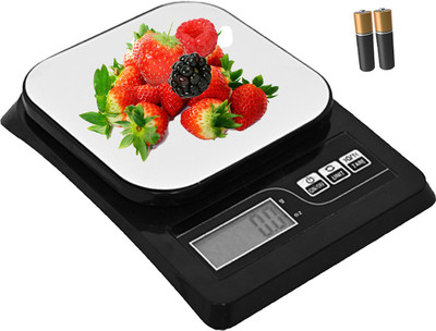 Kelo Electronic Weight Machine- Digital Kitchen Food Scale with High Accuracy 0.1g/10 kg,Small Multifunctional Weight Scale with Back-lit LCD Display & Tare Function, 2 Measurement Units,Used for Weight Loss, Baking, Cooking /107/Kkag Weighing Scale(Black) Kelo Electronic Weight Machine- Digital Kitchen Food Scale with High Accuracy 0.1g/10 kg,Small Multifunctional Weight Scale with Back-lit LCD Display & Tare Function, 2 Measurement Units,Used for Weight Loss, Baking, Cooking /107/Kkag Weighing Scale(Black)
