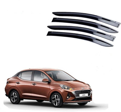 ASRAUTO For Non-convertibles Front, Rear Wind Deflector(Tinted Hyundai Aura E Petrol)