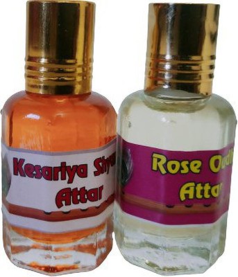 kah attar KESARIYA SHYAM & ROSE OUDH ATTAR 12ML EACH Floral Attar(Natural)