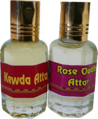 kah attar KEWDA & ROSE OUDH ATTAR 12ML EACH Floral Attar(Natural)