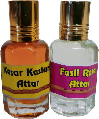 kah attar KESAR KASTURI & FASLI ROSE ATTAR 12ML EACH Floral Attar(Natural)