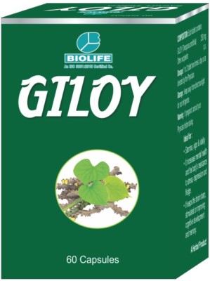 Bio Life Giloy Capsule (Herbal Immunity Enhancer) Pack of 2(Pack of 2)