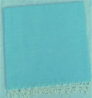 Orchid Solid Double Top Sheet for  AC Room(Cotton, SKY BLUE)