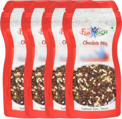 Funtush Chocolate Mix 100 gm Pack of 4 Chocolate Mouth Freshener(4 x 100 g)