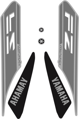HRBull Sticker & Decal for Bike(Multicolor, Silver)