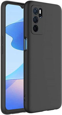 FITSMART Back Cover for Oppo A16 / CPH2269(Black, Flexible, Silicon, Pack of: 1)