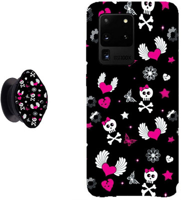 Hello Case Back Cover for Samsung Galaxy S20 Ultra(Multicolor, Cases with Holder, Pack of: 2)