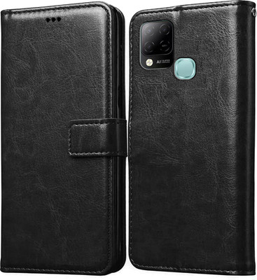 Casotec Flip Cover for Infinix Hot 10S(Black, Pack of: 1)