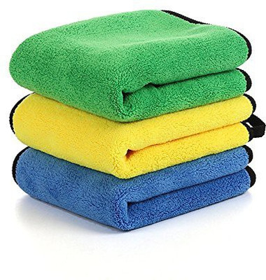 Jiyatech Supper Smooth Microfiber Cloth Set Of 3 Wet and Dry Microfiber Cleaning Cloth(3 Units)