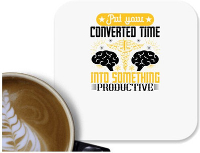UDNAG Square Reversible Polyester Coaster(Pack of 1)