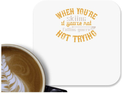 UDNAG Square Reversible Polyester Coaster(Pack of 1)