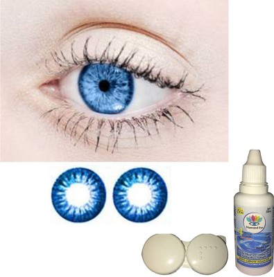 soft eye Monthly Disposable(0, Colored Contact Lenses, Pack of 2)