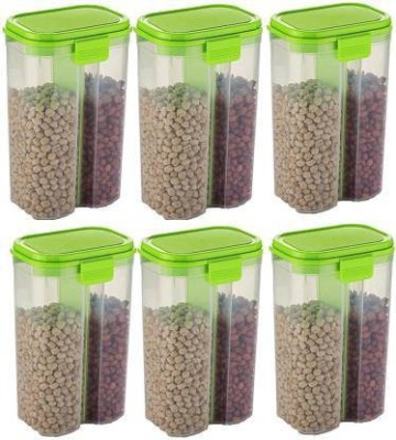 BHAKTI ENTERPRISE Plastic Grocery Container  - 2.5 L(Pack of 6, Green)