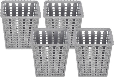 Heart Home 1 Compartments Plastic Pen Holder(Grey)