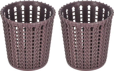 Heart Home 1 Compartments Plastic Pen Holder(Brown)