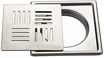 AVOQ Floor Stainless Steel Push Down Strainer(12.5 cm Set of 1)
