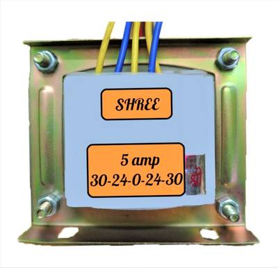 Shree Transformer 30-0-30 24-0-24 5 Ampere,12-0-12 1 Ampere | Mosfet Amplifier Board Power Supply Electronic Hobby Kit