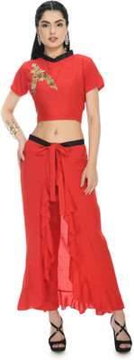 Tillu Pillu Women Crop Top Palazzo Set
