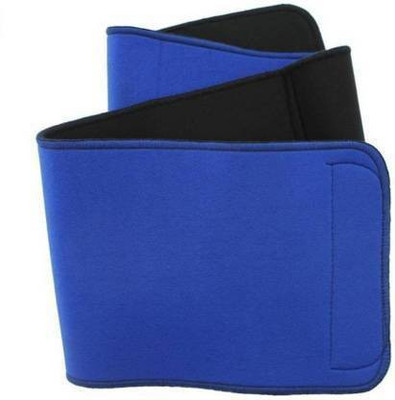 H D Enterprise Waist Trimmer Ab Belt Trainer for Faster Weight Loss Waist Support Fitness Band(Blue, Pack of 1)