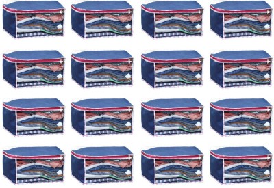 SH NASIMA 16 N Blue Blouse Cover Cloths Cover Non Woven Set Of 16 16(NEAVY BLUE)